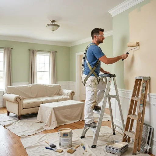 Home Painters Perth painting a living room with premium finishes